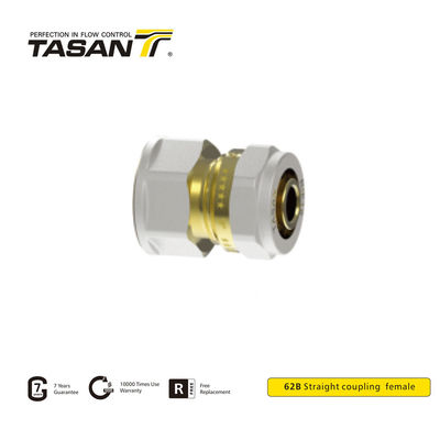 32mm ব্রাস কম্প্রেশন ফিটিং ফিমেল ব্রাস স্ট্রেইট কাপলিং রাস্টপ্রুফ 62B