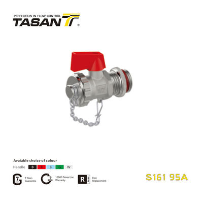 অ্যালুমিনিয়াম এল টাইপ হ্যান্ডেল 16 বার সহ S161 95A ব্রাস বয়লার ভালভ