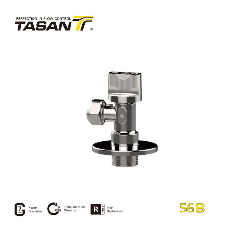 ওয়াটারওয়ার্কস 56B এর জন্য 1/2'' X 3/8''-10 মিমি ম্যানুয়াল ব্রাস অ্যাঙ্গেল ভালভ 145 Psi