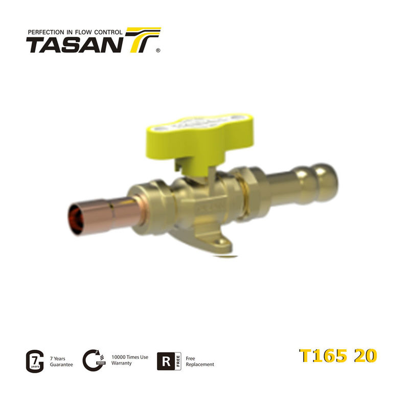 TASAN 1/2"X14mm / 16mm হোস গ্যাস লাইন বল ভালভ ম্যানুয়াল গ্যাস ভালভ T165 20