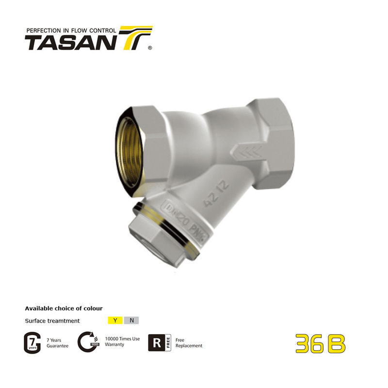 ANSI 1.6Mpa BSP NPT 1 ইঞ্চি ব্রাস চেক ভালভ ওয়াটার ওয়াই স্ট্রেইনার 36B